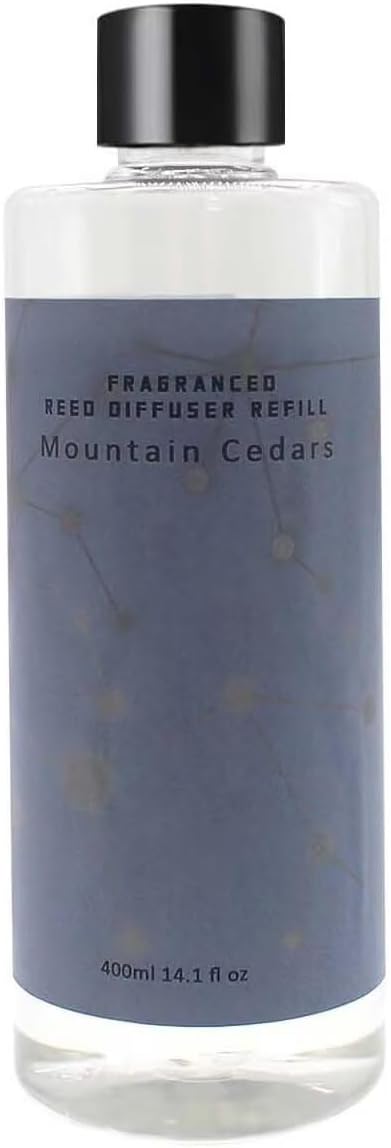 Scent Diffuser Oil Refill | 13.53 fl oz(400ml) Home Fragrance Defusers | Scented Aroma Essential Oil Reed Diffuser Mountain Cedars 400ml