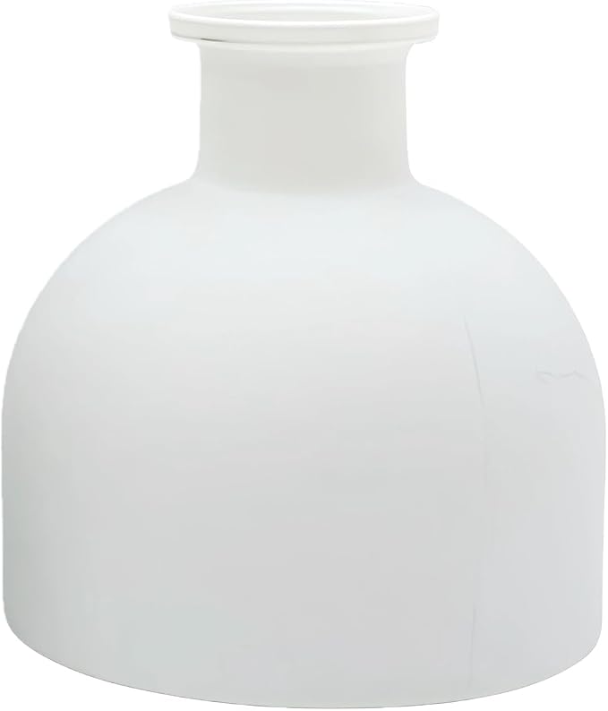 100ml 3.4oz Matte White Glass Diffuser Bottle Refillable Essential Oil Jar for Home Bathroom Office Aromatherapy Decor