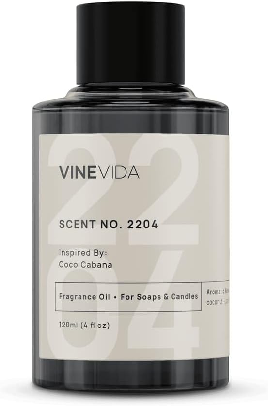 VINEVIDA [4oz] Scent No.2204 Fragrance Oil for Candle Making and Soap Making - Premium Candle Scents for Soy Candles