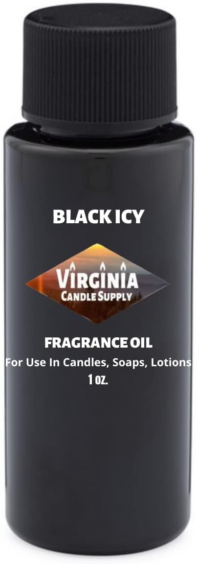 Black ICY Type Fragrance Oil (Our Version of The Brand Name) (1 oz Bottle) for Candle Making, Soap Making, Tart Making, Room Sprays, Lotions, Car Air Fresheners, Slime, Bath Bombs, Warmers…