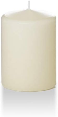 yummi 3" x 4" Ivory Round Pillar Candles - 3 per Pack