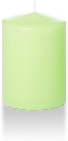 yummi 3" x 4" Mint Round Pillar Candles - 3 per Pack