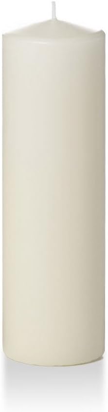 yummi 3" x 10" Ivory Round Pillar Candles - 3 per Pack