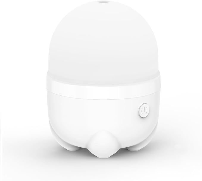 SEEDSEEL 150ML Cordless Battery Powered Essential Oil Diffuser, 7 Hours Run Time,Mini Portable Rechargeable Diffuser with 7 LED Color Changing Lights (White)