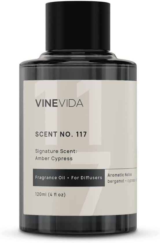 VINEVIDA [4 Oz] Inspired by: Amber Cypress; Diffuser Oil Refill | Premium Scent Diffuser Oil for Home | Non-Toxic Fragrance