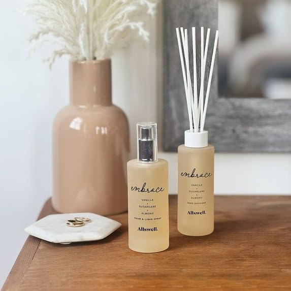 Scented Re ed Diffuser 3 Fl oz (90mL) 8 Synthetic (Embrace (Vanilla + Sugarcane + Almond))