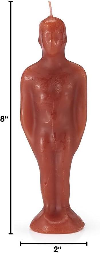 Male Image Figure Candle for Love Attraction Men Desire Spell-Casting Witchcraft Wishing Manifestation Spiritual Healing Magical Positive Energy Protection Blessing Ritual Wish Candles, Red