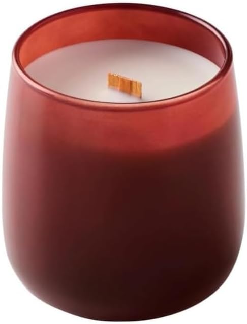 YR BH&G – Luxury Scented Candle, Red Lava Citrus, 14.5 oz Wooden Wick Jar
