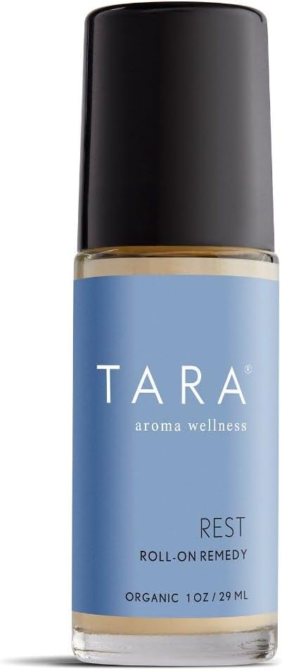 TARA Spa Therapy Rest Aromatherapy Roll-On Remedy – Promotes Relaxation & Sleep, 100% Organic Essential Oils, 1 oz