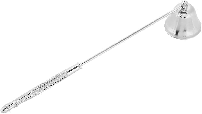 Yosoo Candle Snuffer, Candle Extinguisher Fashion Polished Stainless Steel Bell Shaped Candle Snuffer Long Handle Candle Cover Tool to Safely Extinguish Candle Snuffer Candle Accessories