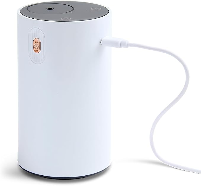 NEOM Wellbeing Pod Mini+ Essential Oil Diffuser, White I Waterless and Wireless I Portable & Versatile - car, Office or Home I Up to 125 Hours of Natural Fragrance use per Charge