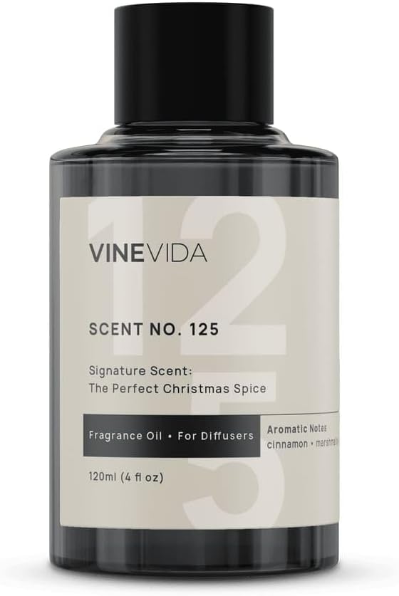 VINEVIDA [4 Oz] Inspired by: The Perfect Christmas Spice; Diffuser Oil Refill | Premium Scent Diffuser Oil for Home | Non-Toxic Fragrance