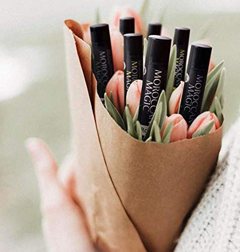 Moroccan Magic Organic Lip Balm & SPF15: 14 Piece Variety Pack Gift Set | Organic Argan and Essential Oils | Smooth | Natural | Non-Toxic | Cruelty Free | chapstick bulk lip balm | 14 Pack