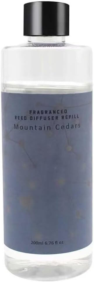 Scent Diffuser Oil Refill | 6.76 fl oz(200ml) Home Fragrance Defusers | Scented Aroma Essential Oil Reed Diffuser Mountain Cedars 200ml