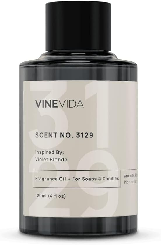 VINEVIDA Scent NO. 3129 Fragrance Oil - 120mL (4oz) - Inspired by: Violet Blonde Fragrance Oil for Candle Making - Made in USA Candle Scents Scents for Soap Making