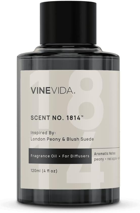 VINEVIDA [4 Oz] Inspired by: London Peony & Blush Suede; Diffuser Oil Refill | Premium Scent Diffuser Oil for Home | Non-Toxic Fragrance