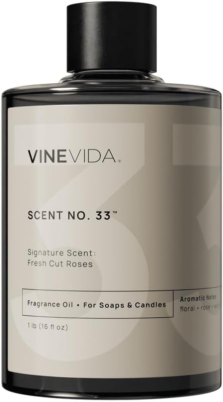 VINEVIDA [16oz] Fresh Cut Roses Fragrance Oil - Made in USA Scents for Candle & Soap Making