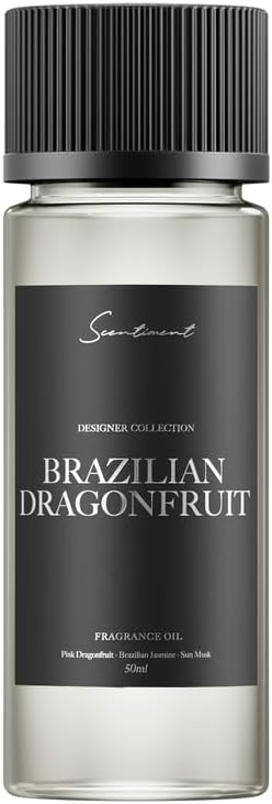 Scentiment Brazilian Dragon Fruit Diffuser Oil – Dragon Fruit, Citrus & Soft Musk – Sweet, Fruity & Tropical Fragrance Oil for Cold Air Diffusers – 1.69 fl oz (50 mL)