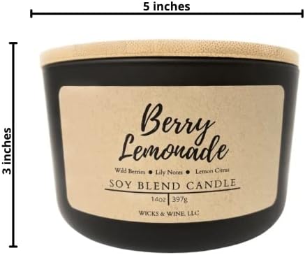 Wicks & Wine Candle (Berry Lemonade)