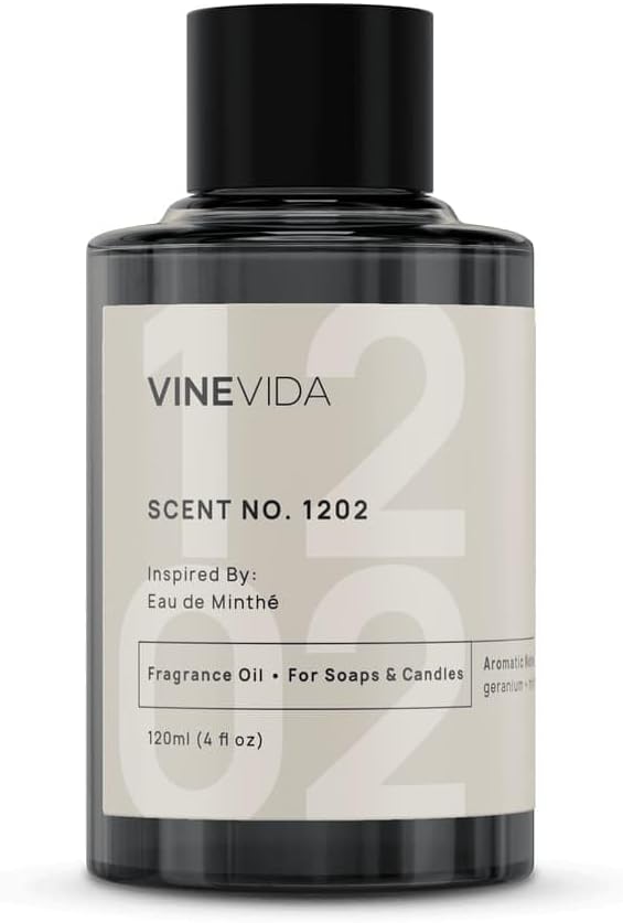 VINEVIDA [4oz] Scent No.1202 Fragrance Oil for Candle Making and Soap Making - Premium Candle Scents for Soy Candles