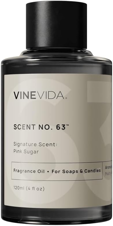 VINEVIDA [4oz] Pink Sugar Fragrance Oil for Candle Making and Soap Making - Premium Candle Scents for Soy Candles