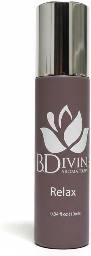Essential Oil Roll-On – Natural Aromatherapy Blend in a Convenient Roller for Everyday Wellbeing (Relax)