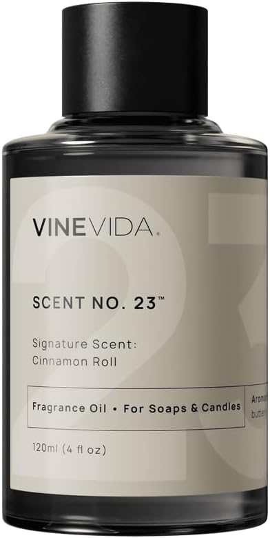 VINEVIDA [4oz] Cinnamon Roll Fragrance Oil for Candle Making and Soap Making - Premium Candle Scents for Soy Candles