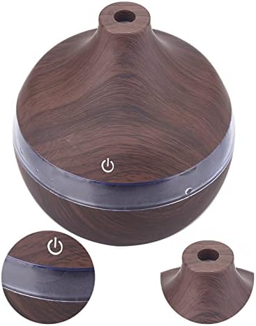 Portable Mini Humidifier for Bedroom, 300ML Ultra Quiet Cool Mist Air Oil Diffuser with 7 Colors Night Light for Baby, USB Charging