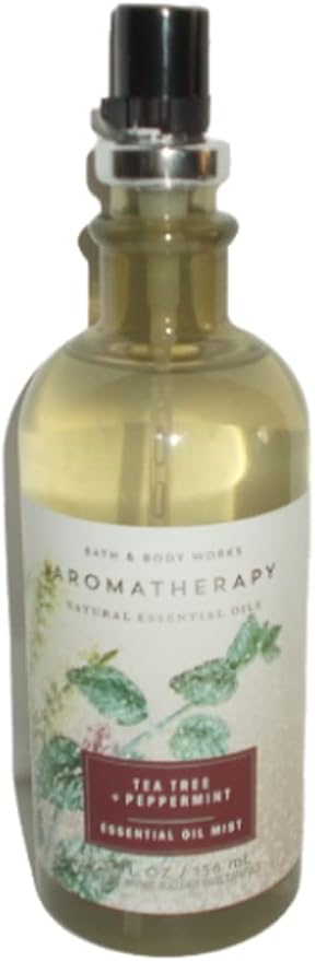 Bath and Body Works Aromatherapy Tea Tree + Peppermint Pillow Mist 5.3 Fl Oz (Tea Tree + Peppermint)