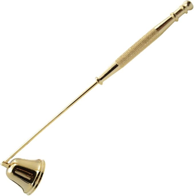 Candle Snuffer, Bell Shaped Candle Extinguisher, Iron Candle Put Out Tool with Anti Skid Handle, Vintage Candlesnuffers for Families, Weddings, Decorations, 7.9x1.5in