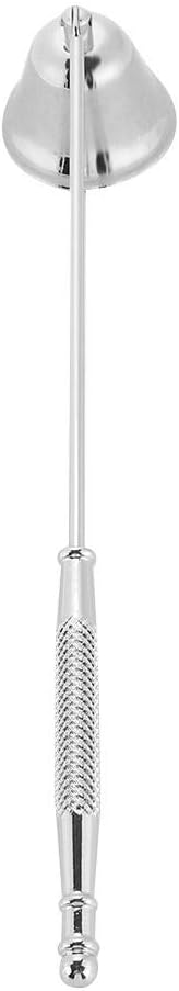 Yosoo Candle Snuffer, Candle Extinguisher Fashion Polished Stainless Steel Bell Shaped Candle Snuffer Long Handle Candle Cover Tool to Safely Extinguish Candle Snuffer Candle Accessories