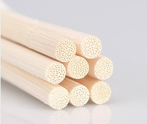 100PCS 10 Inch Natural Rattan Reed Diffuser Sticks, Rattan Reeds,Essential Oil Aroma Diffuser Replacement Sticks for Home Fragrance,25cm Wood Sticks Refill(Primary Color)
