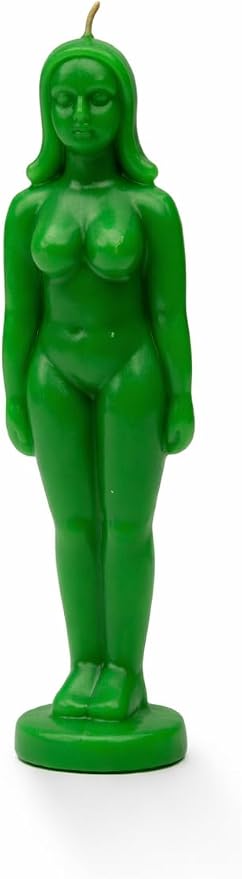Green Female Body Candle – Abundance, Prosperity & Growth Candle for Manifestation, Success & Balance – Goddess Figure Spiritual Decor Gift