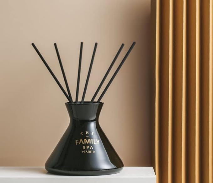 100PCS Reed Diffuser Sticks,10 Inch Natural Rattan Wood Sticks,Reed Sticks,Essential Oil Aroma Diffuser Replacement Sticks for Aroma Fragrance (Black Color)