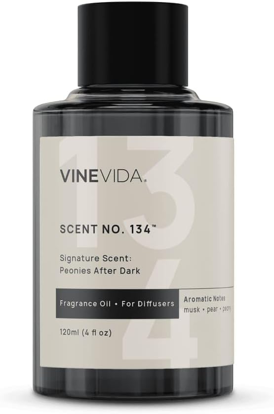 VINEVIDA [4 Oz] Inspired by: Peonies After Dark; Diffuser Oil Refill | Premium Scent Diffuser Oil for Home | Non-Toxic Fragrance
