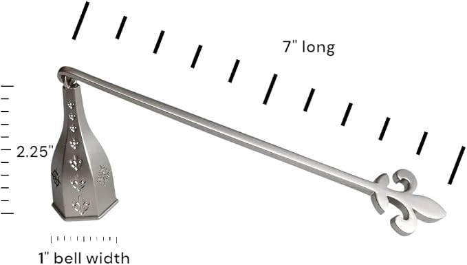 Candle Snuffer Pewter Finish with Fleur de Lis Design by Wickman