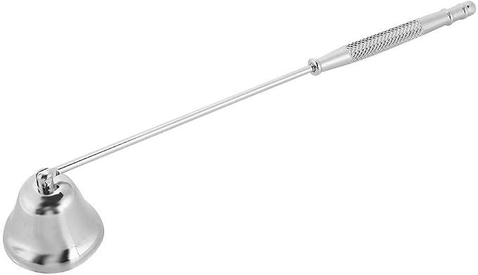 Yosoo Candle Snuffer, Candle Extinguisher Fashion Polished Stainless Steel Bell Shaped Candle Snuffer Long Handle Candle Cover Tool to Safely Extinguish Candle Snuffer Candle Accessories