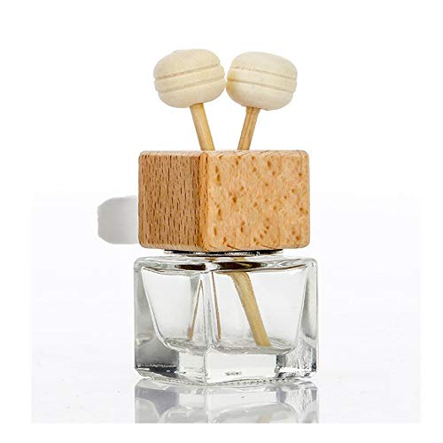 6 Pack,8ml Car Outlet Essential Oil Diffuser,Empty Clear Glass Car Air Freshener Vent Decoration Bottle Perfume Diffuser Vials For Aromatherapy Fragrance Ornament-1 Funnel&Dropper