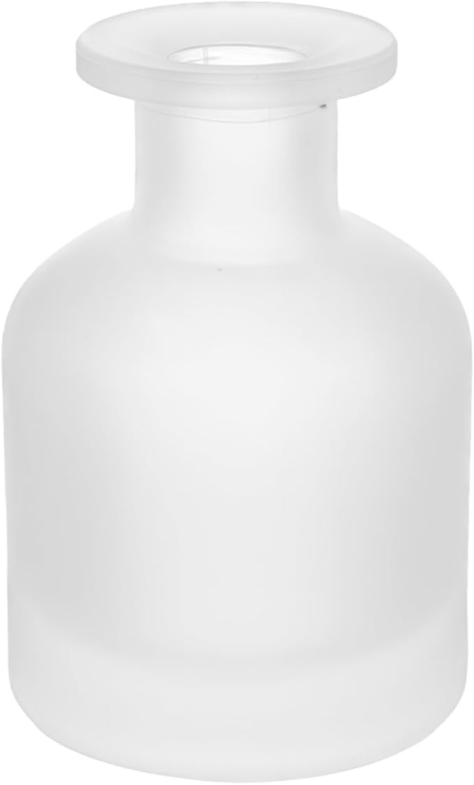 150ML/5OZ Empty White Frosted Glass Diffuser Bottles Refillable Aromatherapy Jars Essential Oil Perfume Storage Container DIY Fragrance Reed Diffuser Holders Accessories