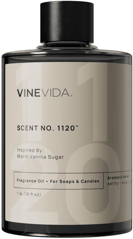 VINEVIDA [16oz] Warm Vanilla Sugar Fragrance Oil for Candle Making and Soap Making - Premium Candle Scents for Soy Candles