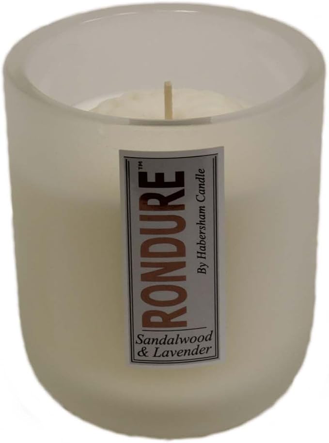 Habersham Rondure Candle – Sandalwood & Lavender Scented Candle, Up to 55 Hours Burn Time, Authentic and Long Lasting Fragrance, Soy Blend Wax, 9.5 oz Glass Jar Candle