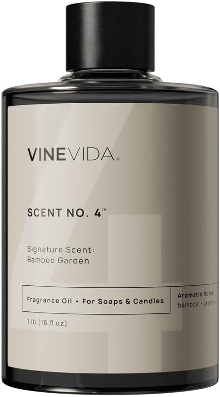 VINEVIDA [16oz] Bamboo Garden Fragrance Oil for Candle Making and Soap Making - Premium Candle Scents for Soy Candles