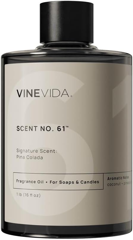VINEVIDA [16oz] Pina Colada Fragrance Oil for Candle Making and Soap Making - Premium Candle Scents for Soy Candles