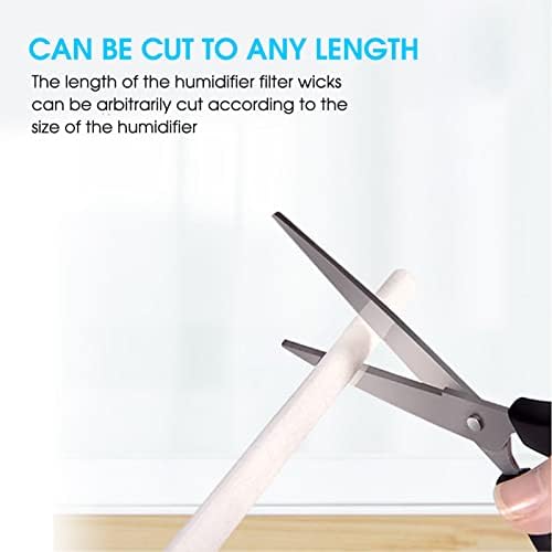 Zerodis 10Pcs Humidifier Filter Cotton Sticks, Mini Portable Humidify Machine Diffuser Cotton Refill Replacement Parts Suitable for Personal USB Humidifiers in Office Bedroom 7X 130mm