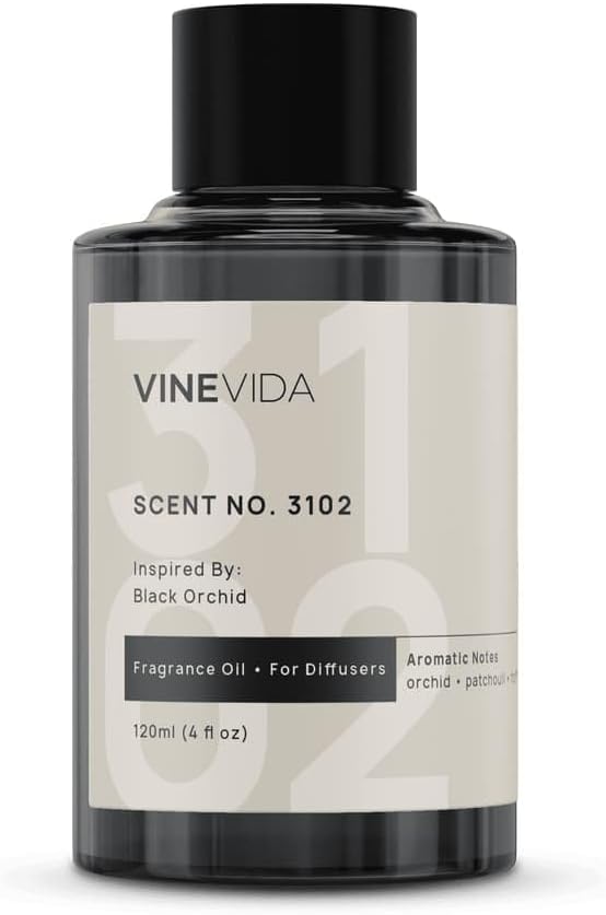 VINEVIDA [4 Oz] Inspired by: Black Orchid; Diffuser Oil Refill | Premium Scent Diffuser Oil for Home | Non-Toxic Fragrance