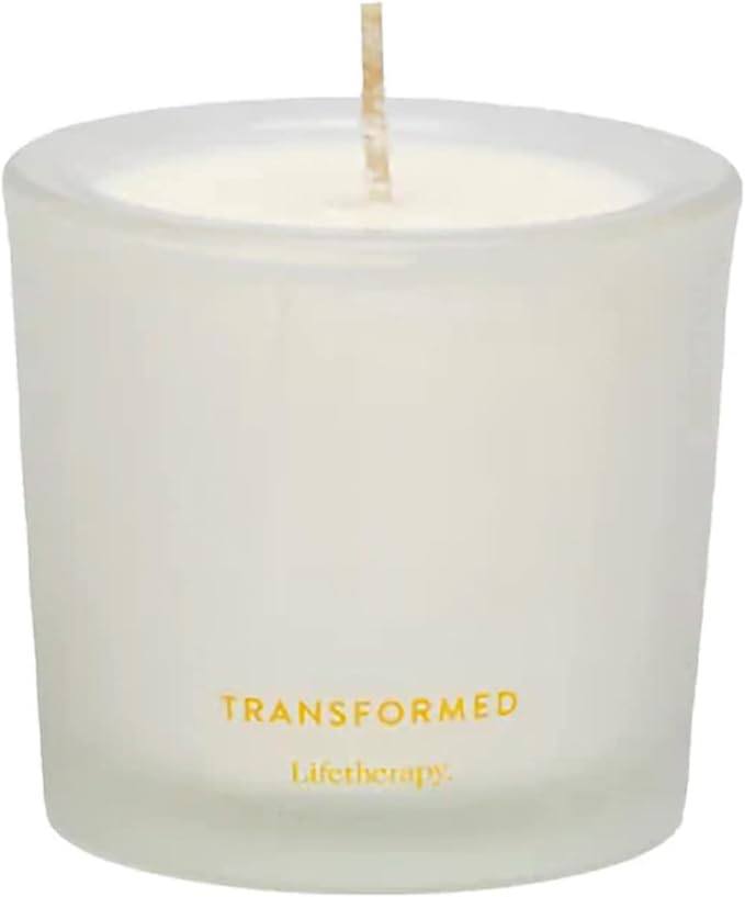 Lifetherapy Transformed Scented Soy Votive Candle, Natural Wax, 2.5 Oz | Scented soy votive candle with clean burn, long lasting fragrance, and natural wax for home décor
