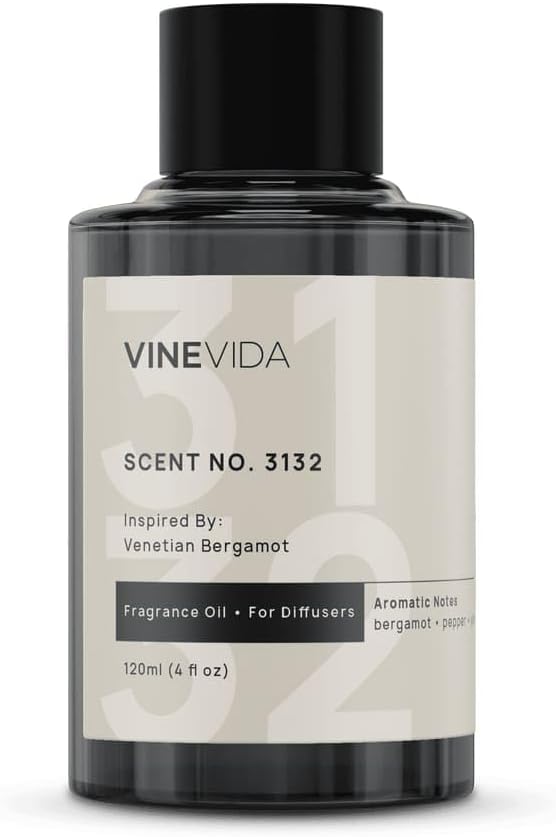 VINEVIDA [4 Oz] Inspired by: Venetian Bergamot; Diffuser Oil Refill | Premium Scent Diffuser Oil for Home | Non-Toxic Fragrance