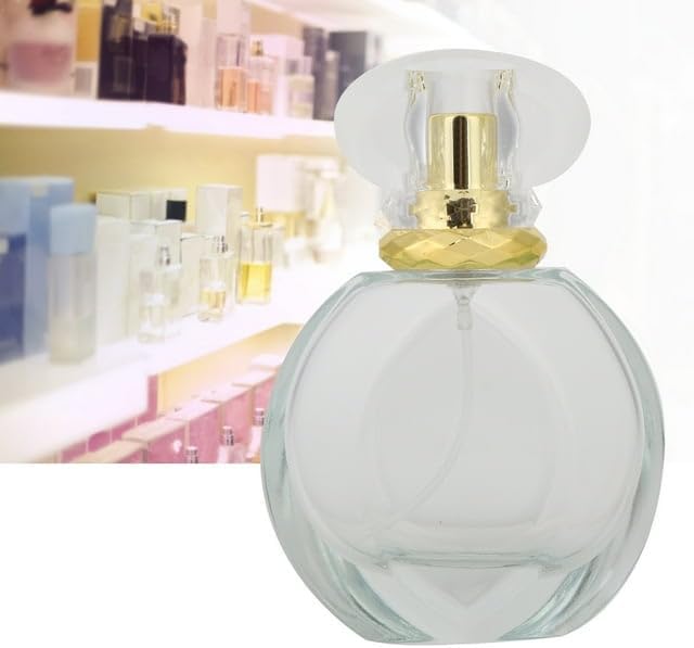 50ML Glass Refillable Perfume Spray Bottle Empty Liquid Perfume Atomizer Dispenser Bottle (round), A615844