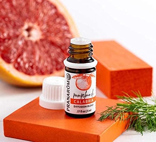 Pranarom - Calabria Diffusion Blend (5ml) - 100% Pure Essential Oil Blend for Diffusing with Grapefruit, Fennel & Bergamot Scent | USDA and ECOCERT Certified Organic