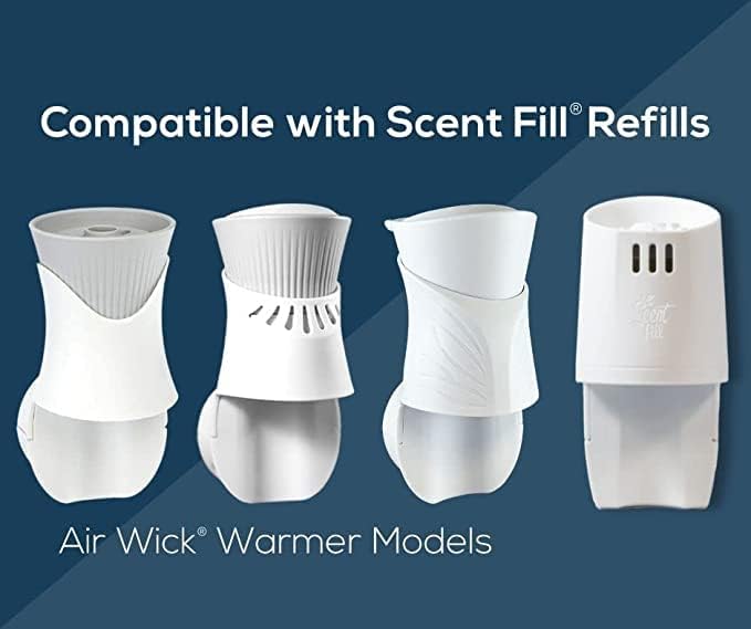 Scent Fill 100% Natural Fresh Peppermint Plug in Starter Kit, 4 Refills & Diffuser